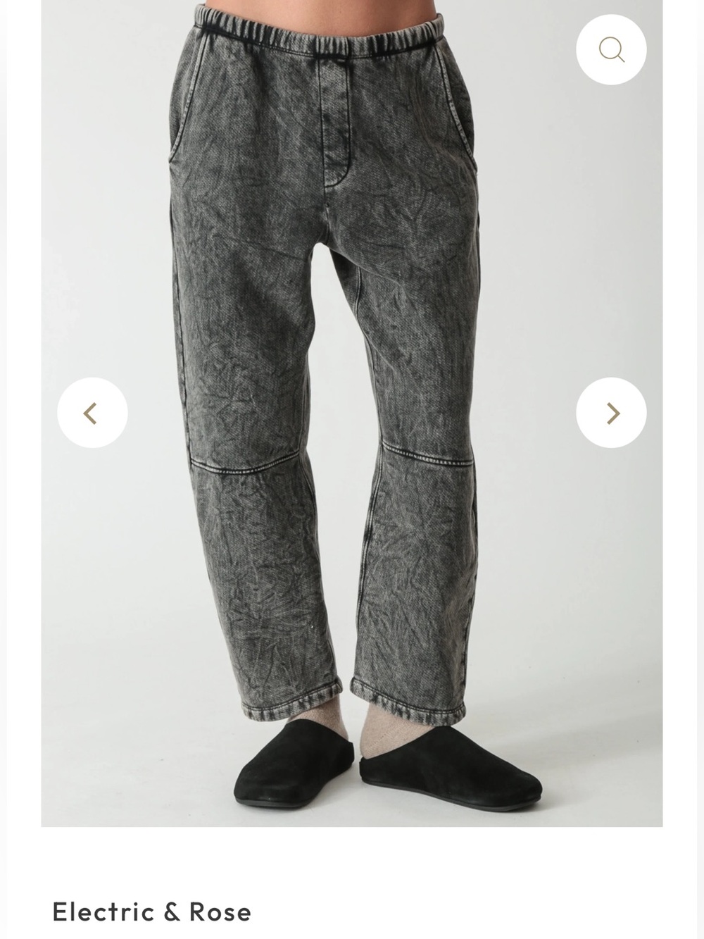 Electric & Rose Acid Onyx Barrel Sweatpants
